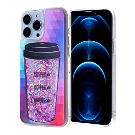 Liquid Quicksand Glitter Cover Case - L14 for iPhone 12 Pro Max (Only Ground Shipping)