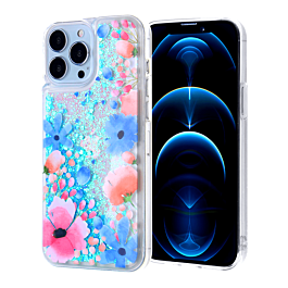 Liquid Quicksand Glitter Cover Case - M4 for iPhone 12 Pro Max (Only Ground Shipping)