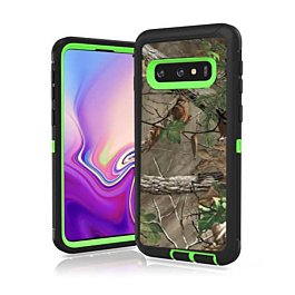 Heavy Duty Case for Galaxy S10+ (CAMO GREEN) (Only Ground Shipping)