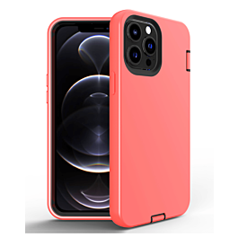 Silicone Design Heavy Duty Case - ORANGE for iPhone 13 Pro (Only Ground Shipping)