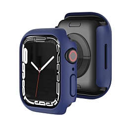 iWatch 45mm Hard PC Bumper Case with Tempered Glass - ROYAL BLUE (Only Ground Shipping)
