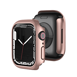 iWatch 41mm Hard PC Bumper Case with Tempered Glass - ROSE GOLD (Only Ground Shipping)
