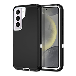 Heavy Duty Case for Galaxy S21 FE (BLACK & WHITE) (Only Ground Shipping)