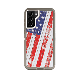 Heavy Duty Case for Galaxy S21 Plus (US FLAG) (Only Ground Shipping)