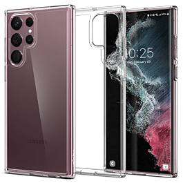 Galaxy S22 Ultra Hybrid Case with Air Cushion Technology - CLEAR (Only Ground Shipping)
