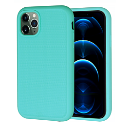 Dual Layer Serrated Case - TEAL for iPhone 12 Pro Max (Only Ground Shipping)