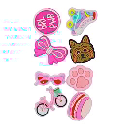Fashion Charms Set for Handle Cases (8 Piece Set) - GIRL 1 (Only Ground Shipping)
