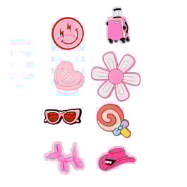 Fashion Charms Set for Handle Cases (8 Piece Set) - GIRL 2 (Only Ground Shipping)