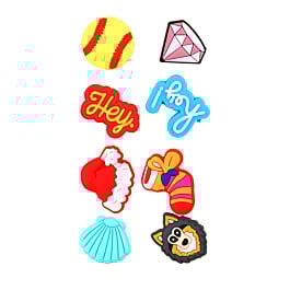 Fashion Charms Set for Handle Cases (8 Piece Set) - MIX 3 (Only Ground Shipping)