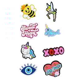 Fashion Charms Set for Handle Cases (8 Piece Set) - GIRL 4 (Only Ground Shipping)