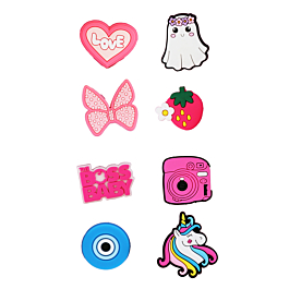 Fashion Charms Set for Handle Cases (8 Piece Set) - GIRL 6 (Only Ground Shipping)