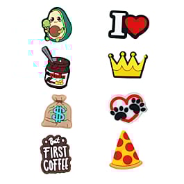 Fashion Charms Set for Handle Cases (8 Piece Set) - MIX 6 (Only Ground Shipping)