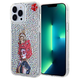 Crystal Diamond Pattern Design Case - Style 3 for iPhone 13 Pro (Only Ground Shipping)