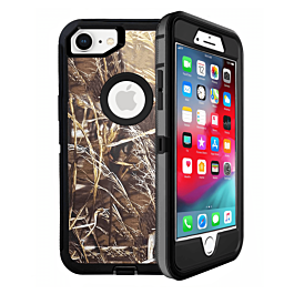 Heavy Duty Case for iPhone 7 / 8 (CAMO BLACK) (Only Ground Shipping)