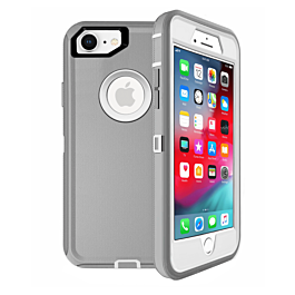 Heavy Duty Case for iPhone 7 / 8 (GRAY & WHITE) (Only Ground Shipping)