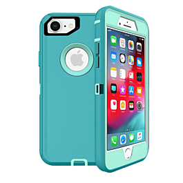 Heavy Duty Case - LIGHT TEAL for iPhone 7 / 8 (Only Ground Shipping)