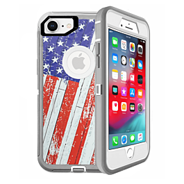 Heavy Duty Case for iPhone 7 / 8 (US FLAG) (Only Ground Shipping)