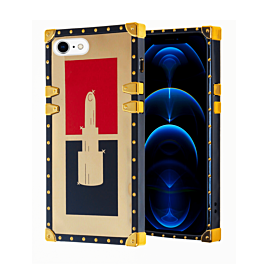 Shiny Lipstick Square Case - Style 2 for iPhone 8 / 7 (Only Ground Shipping)