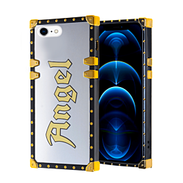 Square Case with Mirror Design - Style 5 for iPhone 7G / 8G / SE 2020 (Only Ground Shipping)
