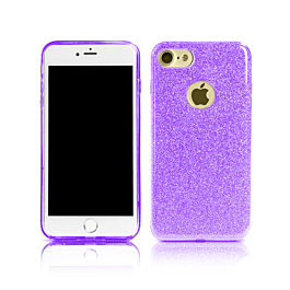 Shiny Film Material Innovation TPU Case - PURPLE for iPhone 7G / 8G / SE 2020 (Only Ground Shipping)