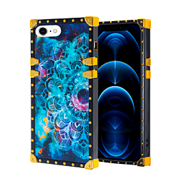 Acrylic Mirror Shiny Scratchproof Square Case with Ring - G156 for iPhone 7G / 8G / SE 2020 (Only Ground Shipping)