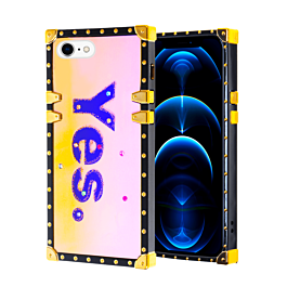 Square Case with BLUE Light Design - 8 for iPhone 7G / 8G / SE 2020 (Only Ground Shipping)