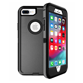 Heavy Duty Case for iPhone 8P / 7P (BLACK) (Only Ground Shipping)