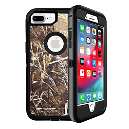 Heavy Duty Case for iPhone 8P / 7P (CAMO BLACK) (Only Ground Shipping)