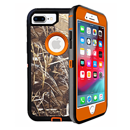 Heavy Duty Case for iPhone 8P / 7P (CAMO ORANGE) (Only Ground Shipping)