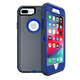 Heavy Duty Case for iPhone 8P / 7P (DARK BLUE) (Only Ground Shipping)