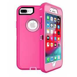 Heavy Duty Case for iPhone 8P / 7P (HOT PINK) (Only Ground Shipping)