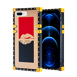 Shiny Lips Square Case - Style 1 for iPhone 8P / 7P (Only Ground Shipping)