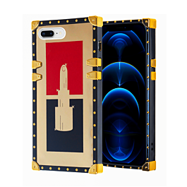 Shiny Lipstick Square Case - Style 2 for iPhone 8P / 7P (Only Ground Shipping)