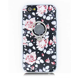 Luxury Marble Design Pattern TPU Case with iRing - Style 12 for iPhone 8P / 7P (Only Ground Shipping)
