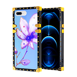 Square Case with BLUE Light Design - 2 for iPhone 8P / 7P (Only Ground Shipping)