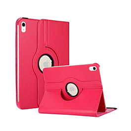 360 Degree Rotating Swivel Stand Case - HOT PINK for iPad 10 2022 (10.9") / iPad 11 (A16) (Only Ground Shipping)
