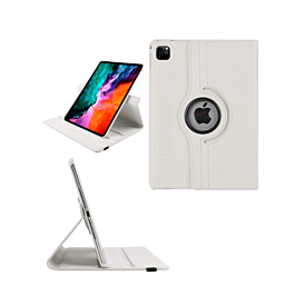360 Degree Rotating Swivel Stand Case - WHITE for iPad Air 13 2024 / Pro 12.9 (3rd / 4th / 5th / 6th) (Only Ground Shipping)