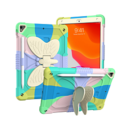 Protective Butterfly Stand Design Case - COLORFUL for iPad 5 (2017) / iPad 6 (2018) / Air 1 / Air 2 / Pro 9.7 (Only Ground Shipping)