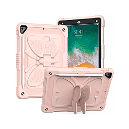 Protective Butterfly Stand Desing Case - ROSE PINK for iPad 5 (2017) / iPad 6 (2018) / Air 1 / Air 2 / Pro 9.7 (Only Ground Shipping)