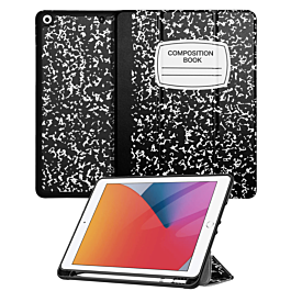 Old Style Notebook Design Case - Composition Book for iPad 10.2" (7th / 8th / 9th) / Air 3 / Pro 10.5 (Only Ground Shipping)