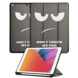 Old Style Notebook Design Case - Don't Touch for iPad 10.2" (7th / 8th / 9th) / Air 3 / Pro 10.5 (Only Ground Shipping)