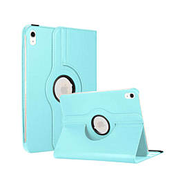 360 Degree Rotating Swivel Stand Case - LIGHT BLUE for iPad 10 2022 (10.9") / iPad 11 (A16) (Only Ground Shipping)