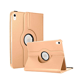 360 Degree Rotating Swivel Stand Case - ROSE GOLD for iPad 10 2022 (10.9") / iPad 11 (A16) (Only Ground Shipping)