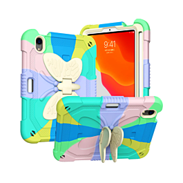Protective Butterfly Stand Design Case - COLORFUL GREEN for iPad 10 2022 (10.9") / iPad 11 (A16) (Only Ground Shipping)