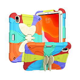 Protective Butterfly Stand Design Case - COLORFUL RED for iPad 10 2022 (10.9") / iPad 11 (A16) (Only Ground Shipping)