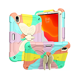 Protective Butterfly Stand Design Case - COLORFUL ROSE GOLD for iPad 10 2022 (10.9") / iPad 11 (A16) (Only Ground Shipping)