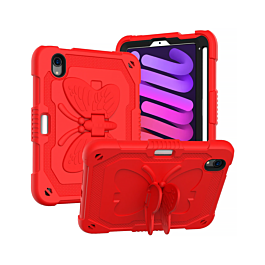 Protective Butterfly Stand Design Case - RED for iPad 10 2022 (10.9") / iPad 11 (A16) (Only Ground Shipping)