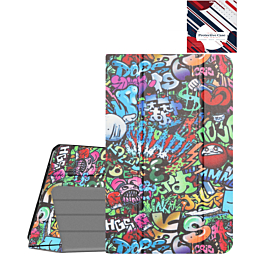 Old Style Notebook Design Case - Graffiti for iPad Air 11 2024 / 10 2022 (10.9") / Air 4 / Air 5 / Pro 11 (1st / 2nd / 3rd / 4th) (Only Ground Shipping)