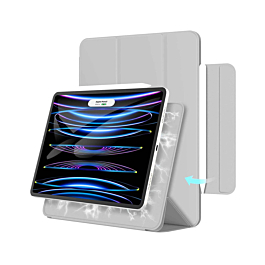 Smart Full Body Magnet Cover - LIGHT GRAY for iPad 10 2022 (10.9") / iPad 11 (A16) (Only Ground Shipping)