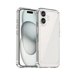 Iphone 16 Plus Hybrid Case with Air Cushion Technology - CLEAR (Only Ground Shipping)